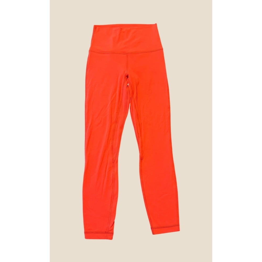 Lululemon Align High-Rise Pant 25 Women Size 4 Solar Orange Yoga 1693